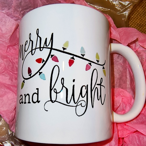 NIB Merry & Bright ceramic mug - Picture 1 of 4